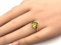 9ct Yellow Gold Peridot Solitaire Ring