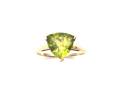 9ct Yellow Gold Peridot Solitaire Ring