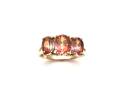 9ct Mystic Topaz 3 Stone Ring