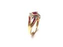 9ct Yellow Gold Ruby & Diamond Ring