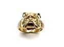 9ct Yellow Gold Plain Bulldog Ring