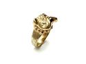 9ct Yellow Gold Plain Bulldog Ring