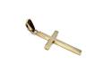 9ct Yellow Gold Plain Cross