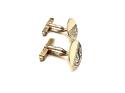 9ct Yellow Gold Patterned Cufflinks