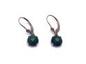 9ct Yellow Gold Malachite Drop Earrings