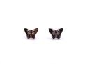 9ct Yellow Gold Butterfly Stud Earrings