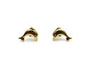 9ct Yellow Gold Dolphin Stud Earrings