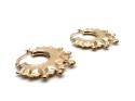 9ct Yellow Gold Round Creole Hoop Earrings