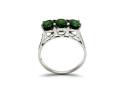 9ct Chrome Diopside & Diamond Ring