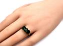 9ct Chrome Diopside & Diamond Ring