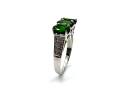 9ct Chrome Diopside & Diamond Ring