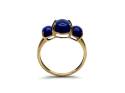 9ct Lapis Lazuli 3 Stone Ring