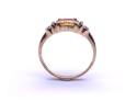 9ct Yellow Gold Citrine & Diamond Ring