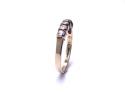 9ct Yellow Gold CZ 5 Stone Ring