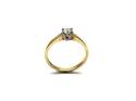 18ct Yellow Gold Diamond Solitaire Ring