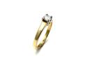 18ct Yellow Gold Diamond Solitaire Ring