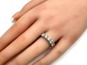 14ct White Gold Diamond 5 Stone Ring