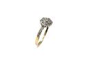 9ct Yellow Gold Diamond Cluster Ring