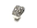 18ct White Gold Diamond Pave Ring