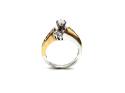 14ct Yellow & White Gold Diamond Ring