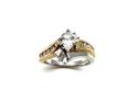 14ct Yellow & White Gold Diamond Ring