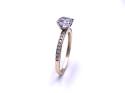 9ct Yellow Gold CZ Solitaire Ring