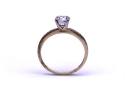 9ct Yellow Gold CZ Solitaire Ring