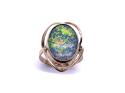 9ct Yellow Gold Opal Triplet Ring