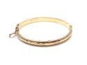 9ct Yellow Gold Hinged Bangle