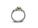 Silver Peridot Celtic Ring