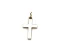 9ct Yellow Gold Cross Pendant 10x18mm