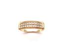 9ct Yellow Gold Diamond Pave Eternity