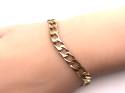 9ct Yellow Gold Curb Bracelet 8 1/2 inc