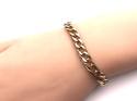 9ct Double Curb Bracelet 8 inch