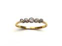 18ct Yellow Gold Diamond 5 Stone Ring