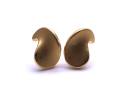 18ct Yellow Gold Frosted Stud Earrings