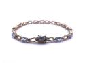 9ct Topaz & Diamond Bracelet