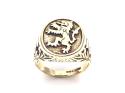 9ct Yellow Gold Lion Ring