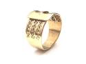 9ct Yellow Gold Wide Buckle Ring