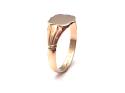 Old 9ct Rose Gold Signet Ring 1929