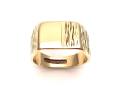 9ct Yellow Gold Rectangular Signet Ring