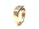 9ct Yellow Gold Diamond Signet Ring