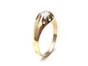 9ct Yellow Gold CZ Solitaire Ring