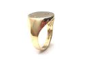 9ct Yellow Gold Diamond Signet Ring