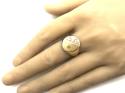 9ct Yellow Gold Diamond Signet Ring