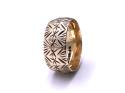 9ct Patterned Wedding Ring 8.5mm