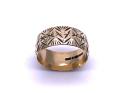 9ct Patterned Wedding Ring 8.5mm