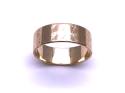 9ct Yellow Gold Patterned Wedding Ring