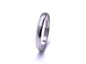 Platinum Plain Wedding Ring 3mm