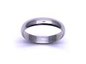 9ct White Gold Plain Wedding Ring 4mm